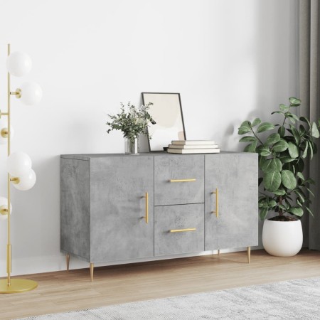 Engineered wood sideboard in concrete grey, 100x36x60 cm by vidaXL, Sideboards - Ref: Foro24-828160, Price: 98,02 €, Discount: %