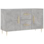 Graues Sideboard aus Holzwerkstoff Beton 100x36x60 cm von vidaXL, Sideboards - Ref: Foro24-828160, Preis: 98,02 €, Rabatt: %