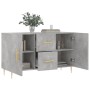 Graues Sideboard aus Holzwerkstoff Beton 100x36x60 cm von vidaXL, Sideboards - Ref: Foro24-828160, Preis: 98,02 €, Rabatt: %