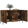 Aparador madera de ingeniería roble ahumado 100x36x60 cm de vidaXL, Aparadores - Ref: Foro24-828185, Precio: 79,91 €, Descuen...