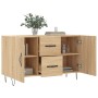 Aparador de madera de ingeniería roble Sonoma 100x36x60 cm de vidaXL, Aparadores - Ref: Foro24-828167, Precio: 82,69 €, Descu...