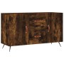 Aparador madera de ingeniería roble ahumado 100x36x60 cm de vidaXL, Aparadores - Ref: Foro24-828145, Precio: 58,62 €, Descuen...