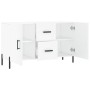 White engineered wood sideboard 100x36x60 cm by vidaXL, Sideboards - Ref: Foro24-828180, Price: 85,75 €, Discount: %