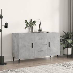 Aparador de madera de ingeniería gris hormigón 100x36x60 cm de vidaXL, Aparadores - Ref: Foro24-828192, Precio: 104,99 €, Des...