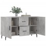 Aparador de madera de ingeniería gris hormigón 100x36x60 cm de vidaXL, Aparadores - Ref: Foro24-828192, Precio: 104,53 €, Des...