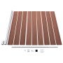 Fence set 2 square + 1 oblique WPC brown 446x186 cm by vidaXL, fence panels - Ref: Foro24-3053216, Price: 689,37 €, Discount: %