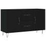 Black engineered wood sideboard 100x36x60 cm by vidaXL, Sideboards - Ref: Foro24-828165, Price: 92,79 €, Discount: %