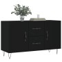 Black engineered wood sideboard 100x36x60 cm by vidaXL, Sideboards - Ref: Foro24-828165, Price: 92,79 €, Discount: %