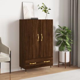 Tall sideboard engineered wood brown oak 69.5x31x115 cm by vidaXL, Sideboards - Ref: Foro24-828219, Price: 63,99 €, Discount: %