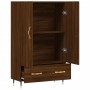 Aparador alto madera de ingeniería roble marrón 69,5x31x115 cm de vidaXL, Aparadores - Ref: Foro24-828219, Precio: 87,22 €, D...