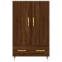 Aparador alto madera de ingeniería roble marrón 69,5x31x115 cm de vidaXL, Aparadores - Ref: Foro24-828219, Precio: 87,22 €, D...