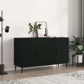 Black engineered wood sideboard 100x36x60 cm by vidaXL, Sideboards - Ref: Foro24-828189, Price: 105,95 €, Discount: %