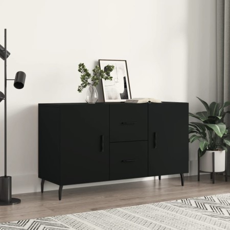 Black engineered wood sideboard 100x36x60 cm by vidaXL, Sideboards - Ref: Foro24-828189, Price: 103,35 €, Discount: %