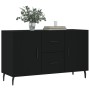 Black engineered wood sideboard 100x36x60 cm by vidaXL, Sideboards - Ref: Foro24-828189, Price: 103,35 €, Discount: %