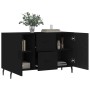 Black engineered wood sideboard 100x36x60 cm by vidaXL, Sideboards - Ref: Foro24-828189, Price: 103,35 €, Discount: %