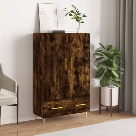 Aparador alto madera de ingeniería roble ahumado 69,5x31x115 cm de vidaXL, Aparadores - Ref: Foro24-828225, Precio: 83,99 €, ...