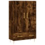 Aparador alto madera de ingeniería roble ahumado 69,5x31x115 cm de vidaXL, Aparadores - Ref: Foro24-828225, Precio: 83,99 €, ...