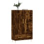 Aparador alto madera de ingeniería roble ahumado 69,5x31x115 cm de vidaXL, Aparadores - Ref: Foro24-828225, Precio: 83,99 €, ...