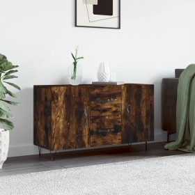 Engineered wood smoked oak sideboard 100x36x60 cm by vidaXL, Sideboards - Ref: Foro24-828169, Price: 82,46 €, Discount: %