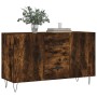 Aparador madera de ingeniería roble ahumado 100x36x60 cm de vidaXL, Aparadores - Ref: Foro24-828169, Precio: 82,36 €, Descuen...