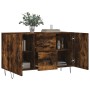 Aparador madera de ingeniería roble ahumado 100x36x60 cm de vidaXL, Aparadores - Ref: Foro24-828169, Precio: 82,36 €, Descuen...