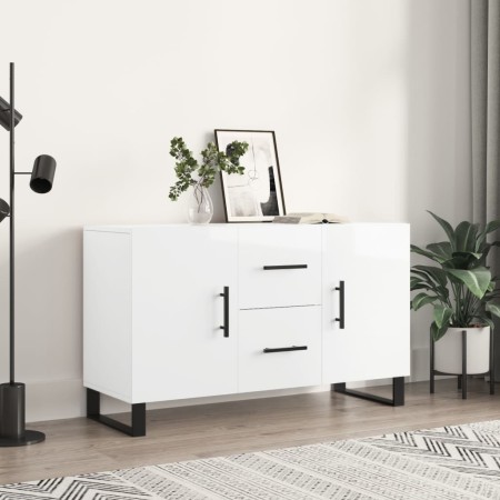 Hochglanzweißes Sideboard aus Holzwerkstoff, 100 x 36 x 60 cm von vidaXL, Sideboards - Ref: Foro24-828198, Preis: 139,59 €, R...