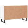 Aparador de madera de ingeniería blanco brillante 100x36x60 cm de vidaXL, Aparadores - Ref: Foro24-828198, Precio: 138,91 €, ...