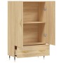 Aparador alto madera de ingeniería roble Sonoma 69,5x31x115 cm de vidaXL, Aparadores - Ref: Foro24-828215, Precio: 86,35 €, D...