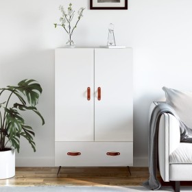 High glossy white engineered wood sideboard 69.5x31x115 cm by vidaXL, Sideboards - Ref: Foro24-828206, Price: 90,63 €, Discou...