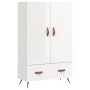 High glossy white engineered wood sideboard 69.5x31x115 cm by vidaXL, Sideboards - Ref: Foro24-828206, Price: 90,63 €, Discou...