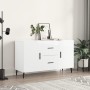 Glossy white engineered wood sideboard 100x36x60 cm by vidaXL, Sideboards - Ref: Foro24-828190, Price: 116,34 €, Discount: %