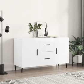 Hochglanzweißes Sideboard aus Holzwerkstoff, 100 x 36 x 60 cm von vidaXL, Sideboards - Ref: Foro24-828190, Preis: 116,47 €, R...