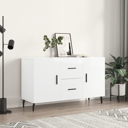 Hochglanzweißes Sideboard aus Holzwerkstoff, 100 x 36 x 60 cm von vidaXL, Sideboards - Ref: Foro24-828190, Preis: 116,34 €, R...