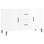 Glossy white engineered wood sideboard 100x36x60 cm by vidaXL, Sideboards - Ref: Foro24-828190, Price: 116,34 €, Discount: %