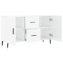 Glossy white engineered wood sideboard 100x36x60 cm by vidaXL, Sideboards - Ref: Foro24-828190, Price: 116,34 €, Discount: %