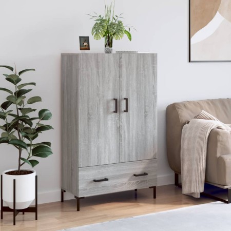 Tall Sonoma gray engineered wood sideboard 69.5x31x115 cm by vidaXL, Sideboards - Ref: Foro24-828242, Price: 91,26 €, Discoun...