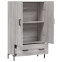 Aparador alto madera de ingeniería gris Sonoma 69,5x31x115 cm de vidaXL, Aparadores - Ref: Foro24-828242, Precio: 91,26 €, De...