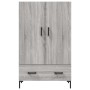 Tall Sonoma gray engineered wood sideboard 69.5x31x115 cm by vidaXL, Sideboards - Ref: Foro24-828242, Price: 91,26 €, Discoun...