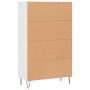 High white engineered wood sideboard 69.5x31x115 cm by vidaXL, Sideboards - Ref: Foro24-828228, Price: 83,93 €, Discount: %