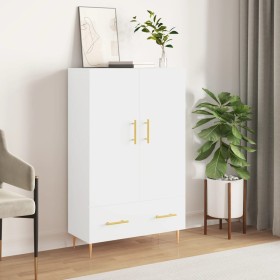 High glossy white engineered wood sideboard 69.5x31x115 cm by vidaXL, Sideboards - Ref: Foro24-828222, Price: 91,17 €, Discou...