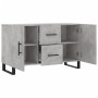 Concrete gray engineered wood sideboard 100x36x60 cm by vidaXL, Sideboards - Ref: Foro24-828200, Price: 118,92 €, Discount: %