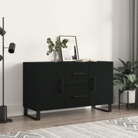 Black engineered wood sideboard 100x36x60 cm by vidaXL, Sideboards - Ref: Foro24-828197, Price: 117,89 €, Discount: %