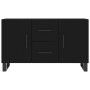 Aparador de madera de ingeniería negro 100x36x60 cm de vidaXL, Aparadores - Ref: Foro24-828197, Precio: 116,75 €, Descuento: %