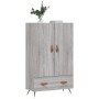 Tall Sonoma gray engineered wood sideboard 69.5x31x115 cm by vidaXL, Sideboards - Ref: Foro24-828210, Price: 86,22 €, Discoun...