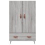 Tall Sonoma gray engineered wood sideboard 69.5x31x115 cm by vidaXL, Sideboards - Ref: Foro24-828210, Price: 86,22 €, Discoun...