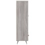 Tall Sonoma gray engineered wood sideboard 69.5x31x115 cm by vidaXL, Sideboards - Ref: Foro24-828210, Price: 86,22 €, Discoun...