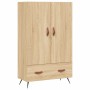 Tall engineered wood sideboard in Sonoma oak, 69.5x31x115 cm by vidaXL, Sideboards - Ref: Foro24-828207, Price: 83,61 €, Disc...