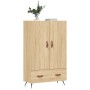 Aparador alto madera de ingeniería roble Sonoma 69,5x31x115 cm de vidaXL, Aparadores - Ref: Foro24-828207, Precio: 83,51 €, D...