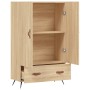 Aparador alto madera de ingeniería roble Sonoma 69,5x31x115 cm de vidaXL, Aparadores - Ref: Foro24-828207, Precio: 83,51 €, D...