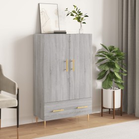 Tall Sonoma Gray Engineered Wood Sideboard 69.5x31x115 cm by vidaXL, Sideboards - Ref: Foro24-828226, Price: 71,47 €, Discoun...